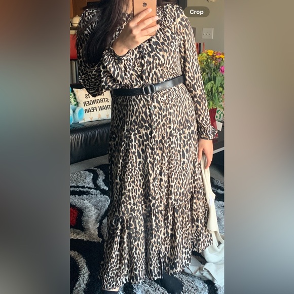 Banana Republic Mobwife cheetah print dress M - Picture 2 of 8